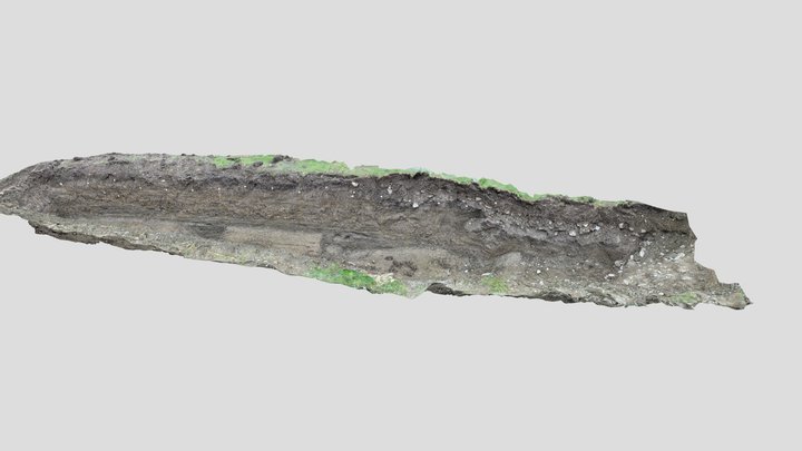 Trench in subsiding areas 3D Model