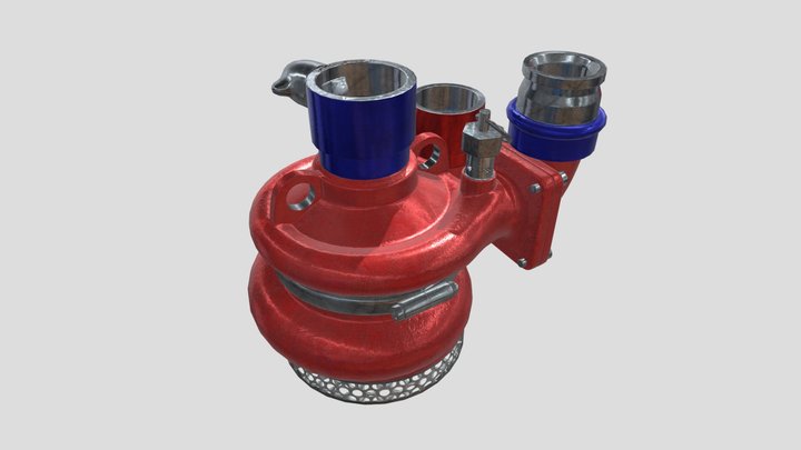 AWG Bilge Turbo Pump. 3D Model
