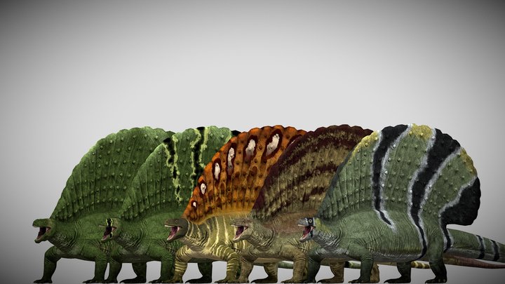 Edaphosaurus Pack – Modelo 3D gratuito STL