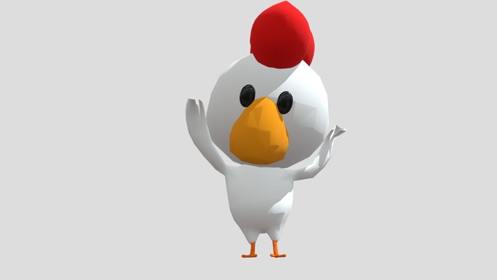 chicken dance animation 3D Model