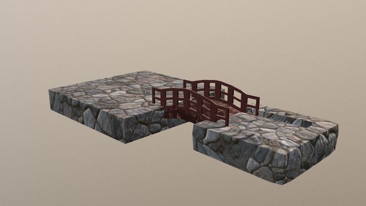 Ancient Bridge 3D Model