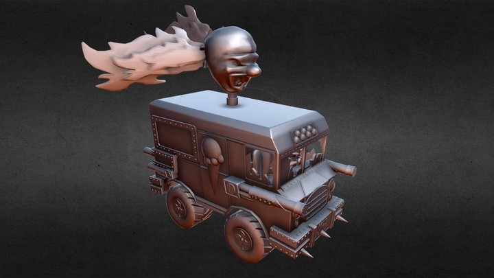 Dark Tooth From Twisted Metal 2 3D Model