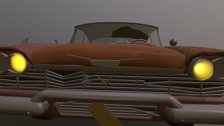 Plymouth_fury_1958_old_version_draft (1) 3D Model