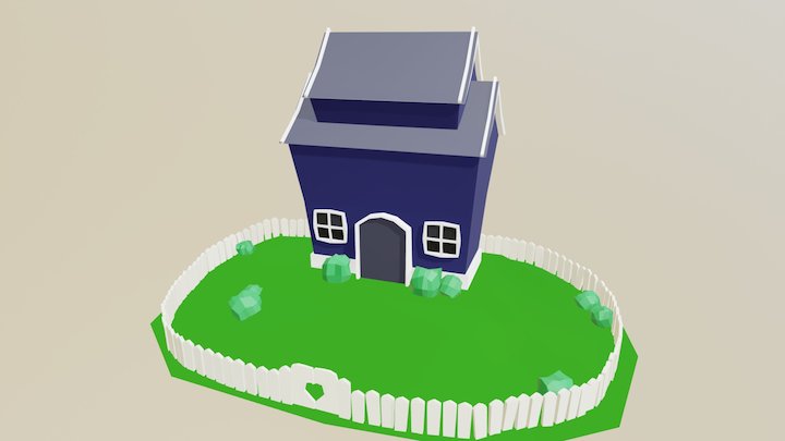 House - Low Poly 3D Model