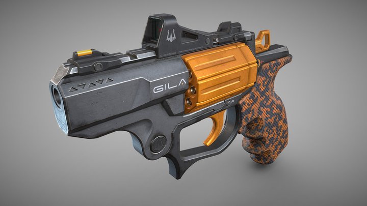 GILA Revolver 3D Model