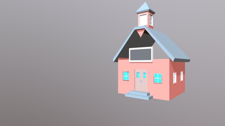 Schoolhouse 01 Obj 5 3D Model
