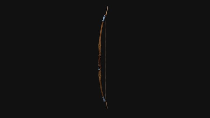 Stylized Viking Bow 3D Model