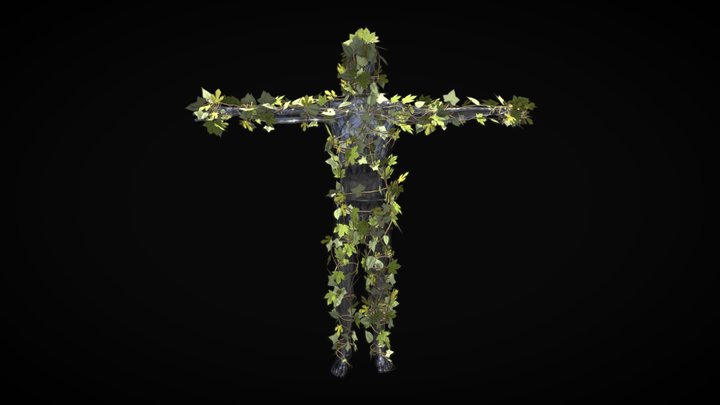 Plant Man - ivy Avatar ( Rigged ) 3D Model