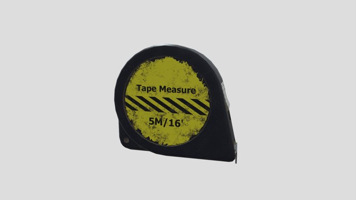 Worn Tape Measure 3D Model
