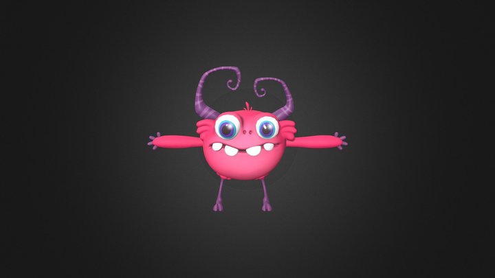 Red Monster 3D Model