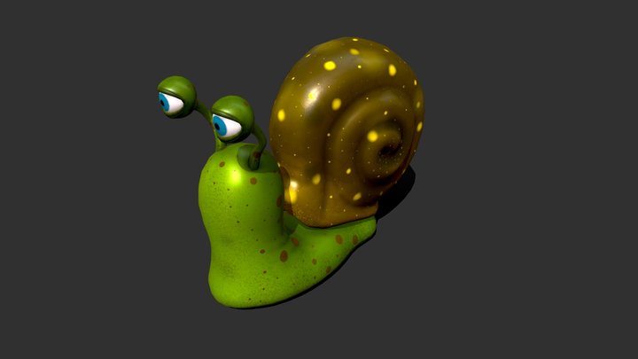 Candy Snail 3D Model