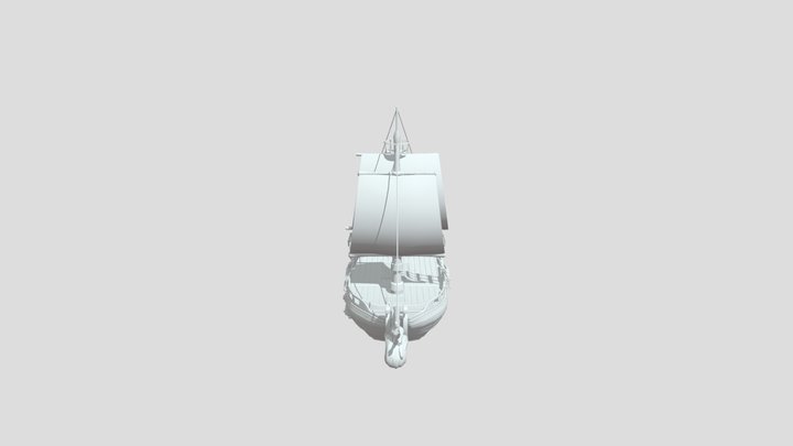 Ship Blockout Developed 8 3D Model