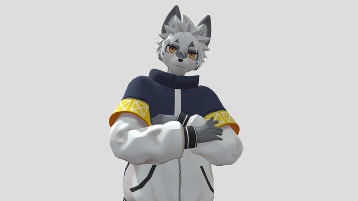 cute wolf boy 3D Model