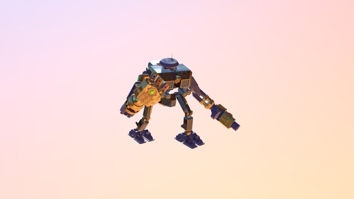 2DAE01 Bot Materials Vandewal Miel Unreal Export 3D Model
