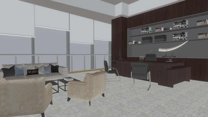 Office Interior 3D Model