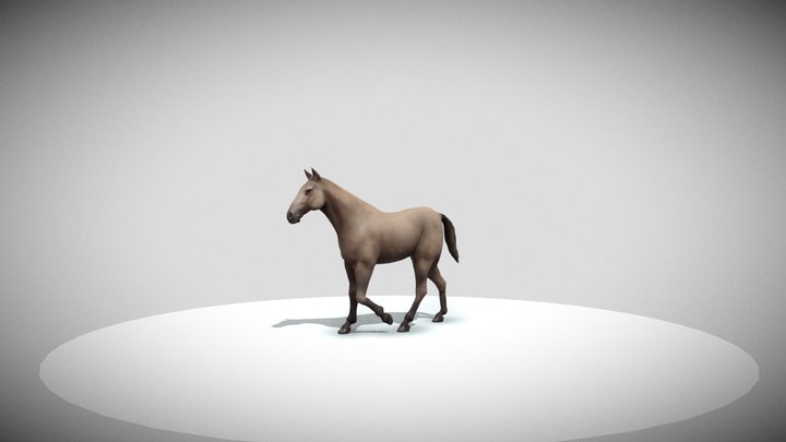 Horse Walk 3D Model