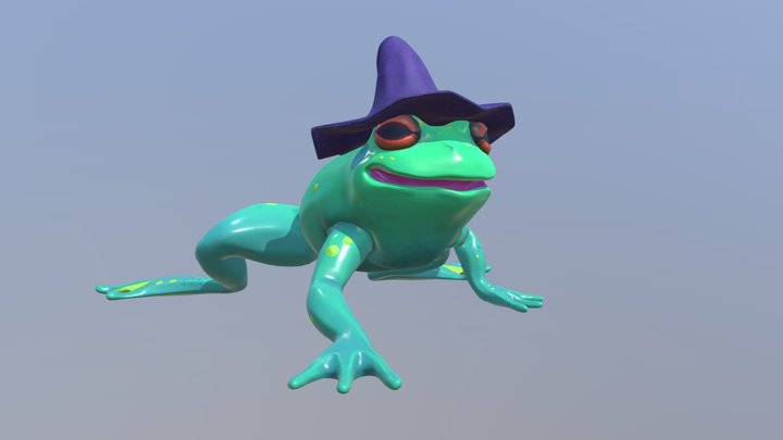 Frogustus the Frog Wizard 3D Model