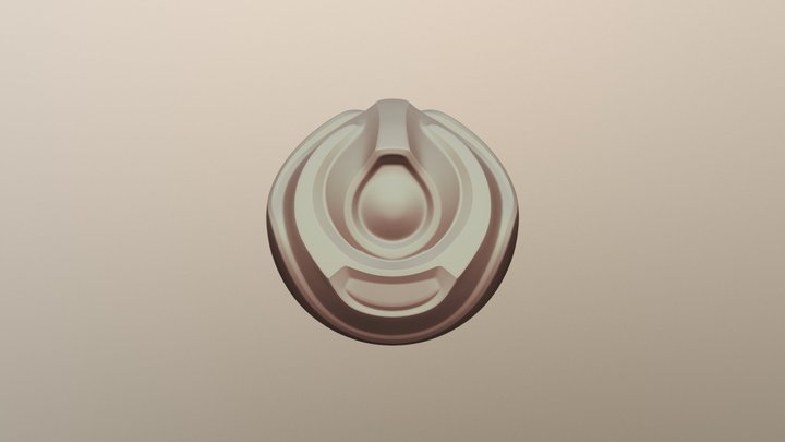 Peach Orb 3D Model