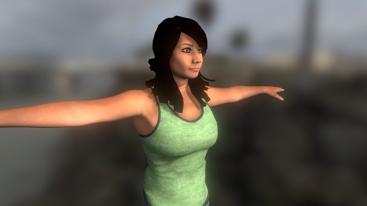 female girl 3D Model