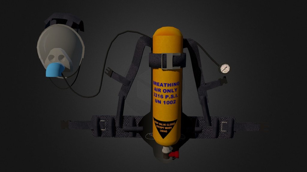 Breathing Apparatus - 3D model by ariefaparker [93b6d01] - Sketchfab