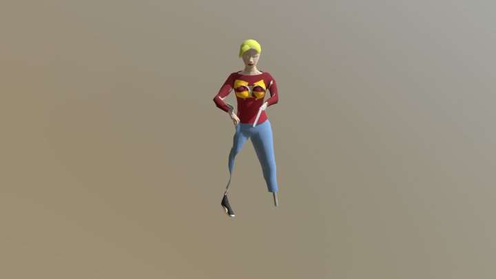 Char Fall 3D Model