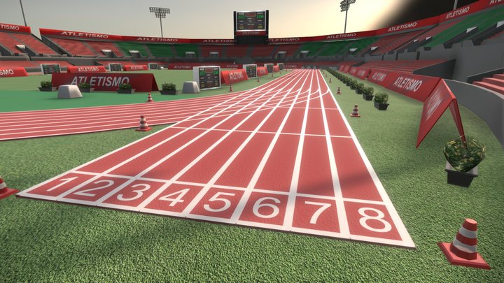ATHLETISM STADIUM - GAME CONCEPT 3D Model