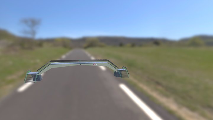 Passerelle Val Fourré V2 3D Model