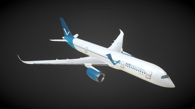AirNeutral A350 3D Model