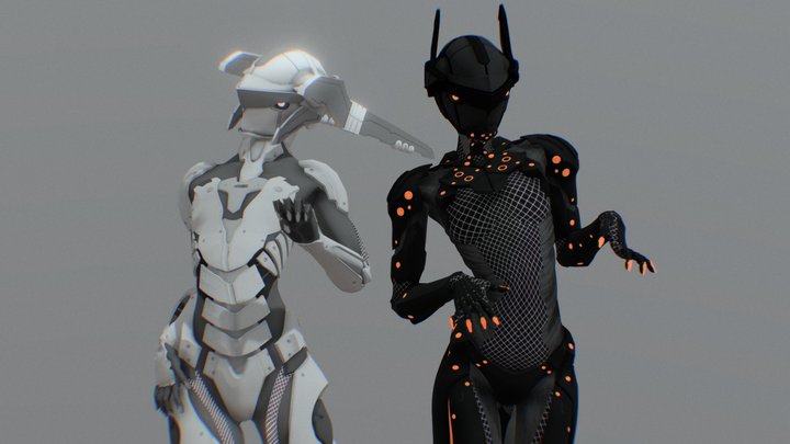 STOLAS & ABRAXAS 3D Model