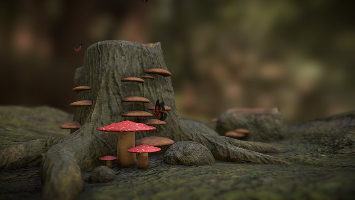 Trees of Old 3D Model