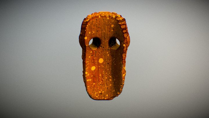 African mask number 2 3D Model