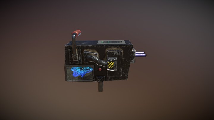 Retro Sci-Fi Battery 3D Model