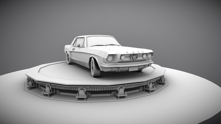 Mustang 1960s 3D Model