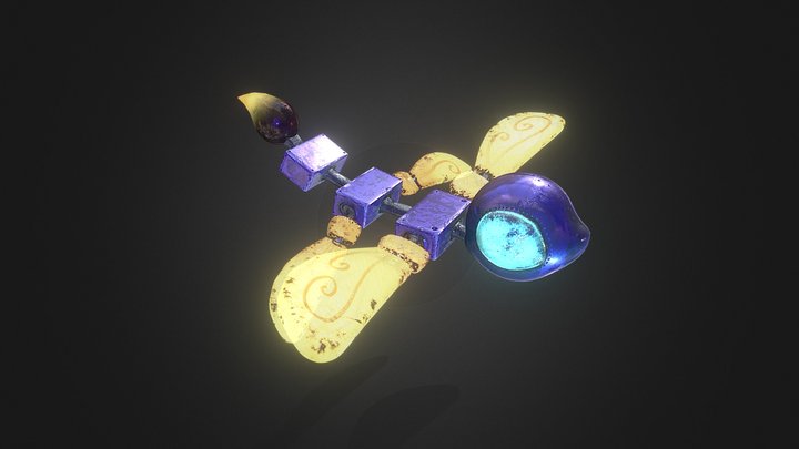 Robot Dragonfly 3D Model