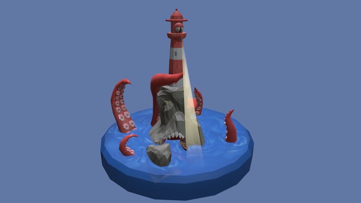 Lighthouse monster 3D Model