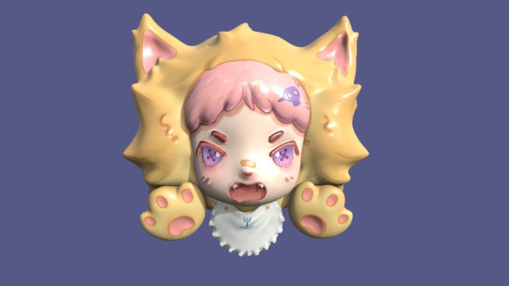 raspberry lion 3D Model