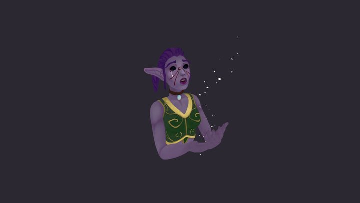 Night Warrior Ellanthe 3D Model