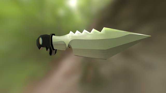 Hunting Knife 3D Model