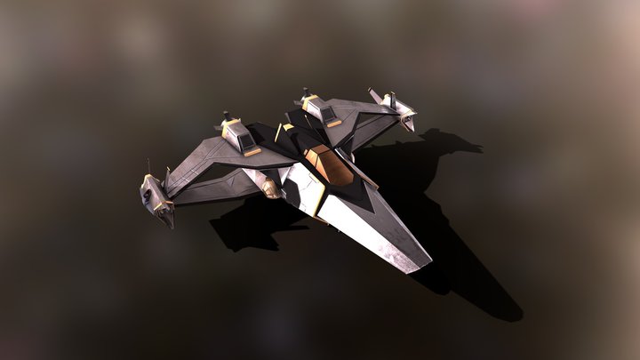 Spaceship 3 3D Model