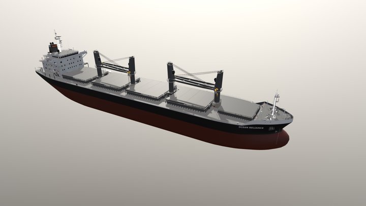 Bulk Carrier 3D Model