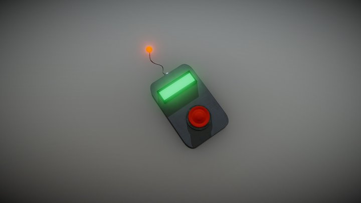 Stylized remote controll 3D Model