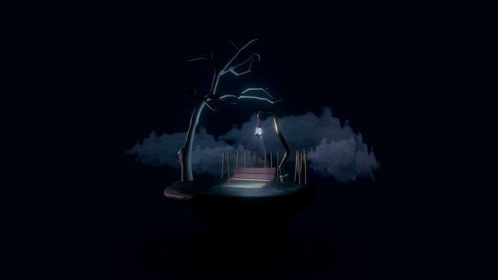 Floating Island 3D Model