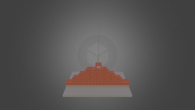 English Bond, T-Joint with Reinforcement 3D Model