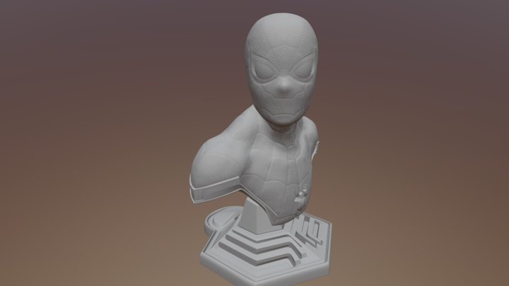 Spiderman Homecoming Bust 3D Model