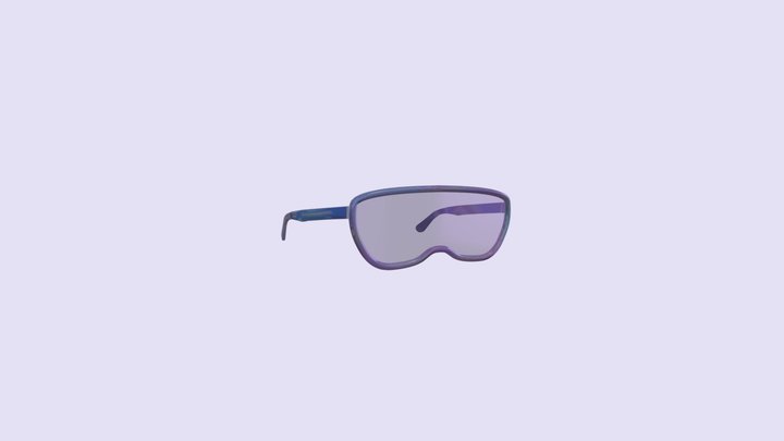 Futuristic Glasses 3D Model