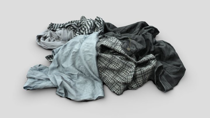 Pile of Clothes 3 3D Model