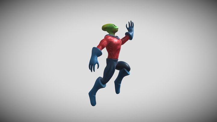 Alien Pose 3D Model