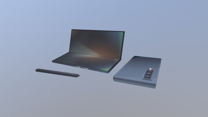 Galaxy zFold 4 Samsung 3D Model
