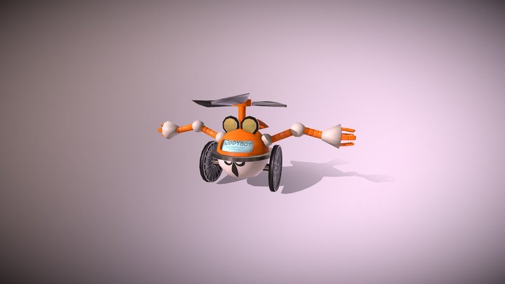 Buddy-Bot the cleaning robot 3D Model