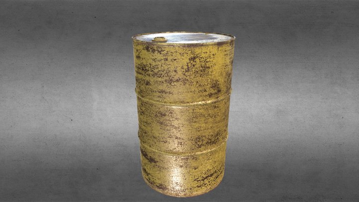 Scrapyard Barrel 3D Model